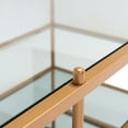 thumbnail image 6 of Safavieh Cathal Contemporary Mirrored Glass and Metal Coffee Table, Gold, 6 of 9