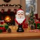 thumbnail image 4 of Busto clásico de Papá Noel en resina | Decoración navideña de mesa de 15 cm con base negra | Decoración navideña para el hogar y la oficina, ideal para sala de estar, 4 of 9