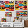 thumbnail image 4 of Designart "Cassette Tapes Retro flow V" Music Floater Framed Canvas Art Print, 4 of 7