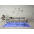 thumbnail image 3 of Ahgly Company Machine Washable Indoor Rectangle Oriental Blue Industrial Area Rugs, 2' x 3', 3 of 4