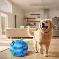 thumbnail image 5 of Squeaky Plush Dog Ball Toy with Bell 6.3 Inch Soft Interactive Fetch Toy for Small & Medium Dogs Lightweight Chew Toy for Puppies Light Chewers Indoor Training & Play, 5 of 6