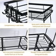 thumbnail image 5 of Drill-free Installation 2 Tier Bathroom Shelf with Sturdy Alloy Steel Shelf, Suitable for Multiple Scenarios in Bathroom, Kitchen, Bedroom, etc., 5 of 7