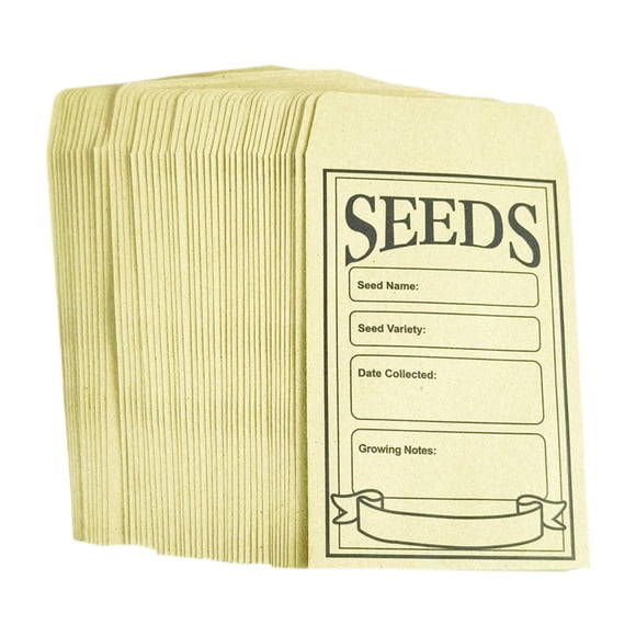 davian 100 Sachets de Graines, Sacs Organisateurs, Petits Sacs Polyvalents en Papier pour la Collecte et l'Entreposage des Graines pour Fruits et Plantes à Fleurs