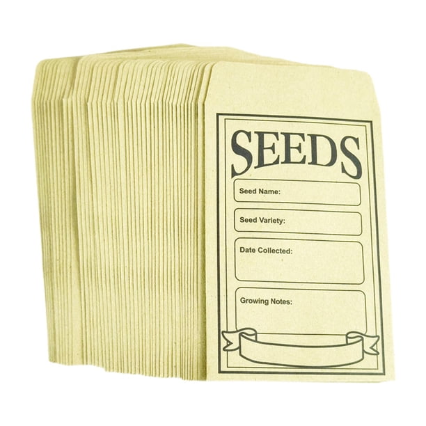 100 pequeñas bolsas de almacenamiento vacías, bolsas de recolección y organización para , frutas, verduras, flores y granos de café.