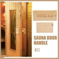 thumbnail image 3 of Shisuyan 1 Ensemble de Poignée de Porte de Sauna Poignée de Porte en Bois Remplacement Poignée de Porte de Sauna Pratique, 3 of 8