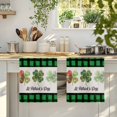 thumbnail image 4 of St. Patrick's Day Kitchen Towels Set of 3, Country Spring Clovers Green Black Plaid Absorbent Dish Towels for Kitchen, Microfiber Hand Towel, Quick Drying Tea Towel for Cleaning Decorative Dishcloths, 4 of 7