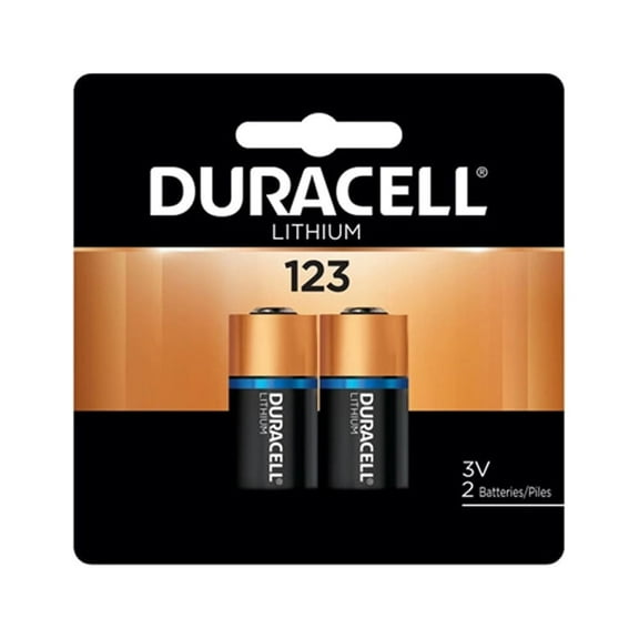 4 x Duracell DL123A 3 Volt Lithium Batteries (2 Cards of 2)