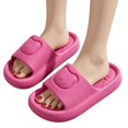 thumbnail image 4 of House Slippers for Women, Memory Foam Open Toe Slippers, Indoor Summer Slippers, Soft Thick EVA Bedroom Slippers, Comfortable Non‑Slip Casual Home Footwear for Daily Household Use Hot Pink, 4 of 4