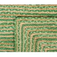 thumbnail image 3 of Indian Handmade Braided Green Color Cotton with Natural Jute Rectangle Area Rugs ,Home Decor Carpet Size 3 x 3 Feet Square ( 90 cm x 90 cm ), 3 of 3