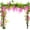 1244, variant on Miuline 2Pcs Artificial Wisteria Vine Garland Plants 2M7ft Hanging Flowers Vine for Wall Decoration Home Wedding Garden Party Decor (White)