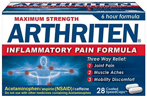 Arthriten Inflammatory Pain Formula Caplets, 28 Count