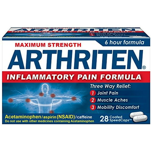 Arthriten Inflammatory Pain Formula Caplets, 28 Count