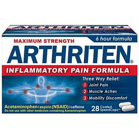 Arthriten Inflammatory Pain Formula Caplets, 28 (Best Otc Anti Inflammatory Pain Reliever)