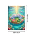 thumbnail image 4 of Amhnf Manatee Couple In Basket With Water Lilies Garden Flag For Home Outdoor Garden Yard Decor 12x18 inch, 4 of 5