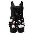 thumbnail image 4 of nerohusy Womens Tankini New for 2024,Tankini Swimsuits for Women Two Piece Tummy Control Blouson Tankini Top Sporty Boy Shorts Tropical Graphic Swimwear Multicolor, 4 of 6