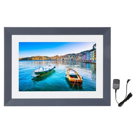 Image of WiFi Digital Photo Frame Touch Screen Photo Frame Electronic Album APP to Send Pictures US Plug 100?240V