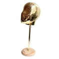 thumbnail image 4 of Cabeza de estilo de maniquí, sombrero de peluca, soporte de exhibición, parte inferior de madera para exhibir gorras, bufandas, auriculares, gafas,, 4 of 9