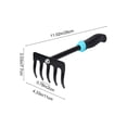 thumbnail image 3 of Garden Hoe, Heavy Duty Hula Hoe Garden Tool for Weeding, Cultivator Stirrup Hoe with Adjustable Long Handle,Garden Loosening Soil Weeding Digging, 3 of 6