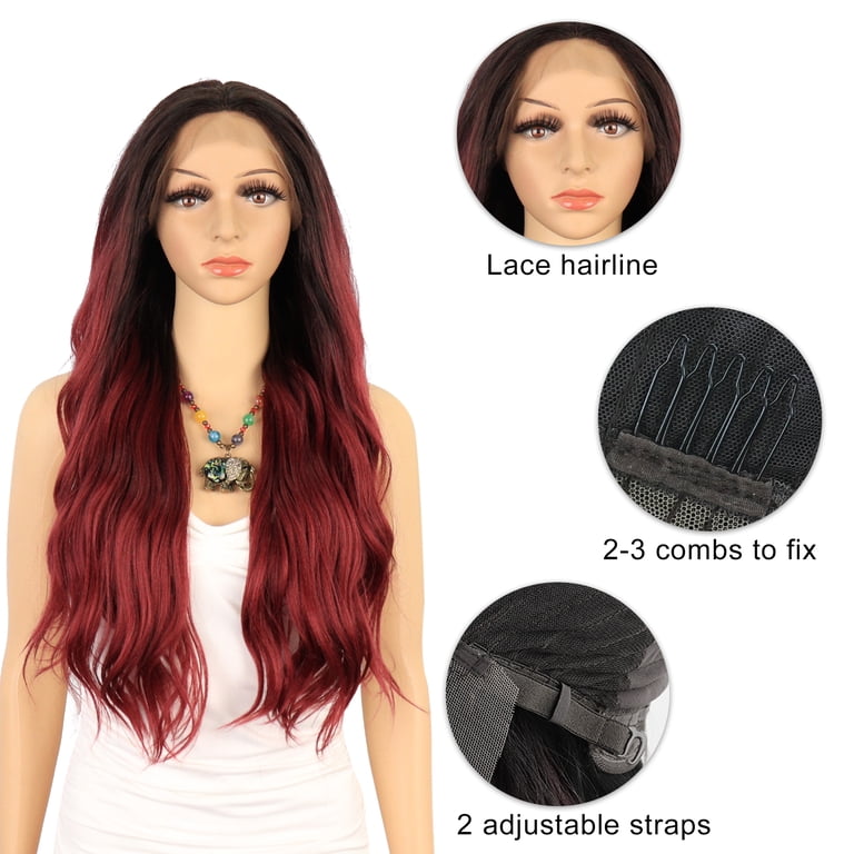Unique Bargains Lace Front Wigs for Women 26 display picture 2