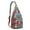 Red-3, variant on Wanderlust Mandala Sling Backpack - Ethnic Bohemian Pattern Crossbody Shoulder Bag, USB Port for Tech Essentials