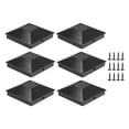 thumbnail image 1 of 6 tapas para postes piramidales, tapas para postes de valla, protección solar, repuestos para postes de valla para postes de buzones de jardín de 4x4, 1 of 8
