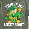 thumbnail image 3 of Garfield - This Is My Lucky Shirt Patrick's Day - Men's Short Sleeve Graphic T-Shirt, 3 of 5
