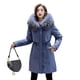 thumbnail image 3 of Abrigo acolchado de algodón suelto de longitud media Abrigo de invierno para mujer Abrigo acolchado de algodón adelgazante de corte entallado de moda, 3 of 5