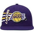 thumbnail image 2 of Men's Mitchell & Ness Purple Los Angeles Lakers Retro Bolt Deadstock Snapback Hat, 2 of 5