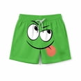 thumbnail image 4 of Pantalones cortos de bolsillo para niños con cordón elástico estampado casual traje de baño pantalones de cinco puntos, 4 of 9