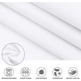 thumbnail image 5 of Extra Wide, Washable Textile for Bathroom, Stylish Mold-Resistant Design Waterproof & Anti-Mold White Shower Curtain, 5 of 6