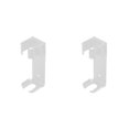 thumbnail image 1 of Soidarity Aluminium Alloy Hair Straightener Hanging Rack Hair Holder Bathroom Dryer 2piezas Blanco, 1 of 1