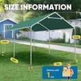 thumbnail image 5 of Quictent 10x20 ft Heavy Duty Carport Outdoor Garage Shelter Reinforced Structure, No Sidewall - Green, 5 of 7
