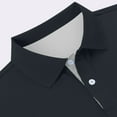 thumbnail image 5 of T Shirts for Man Short Sleeve Button Up Collared Summer Golf Sports Dressy Polo Shirts Moisture Wicking Casual Breathable Deer Printed Mens Shirts Grey XXXXXL, 5 of 5