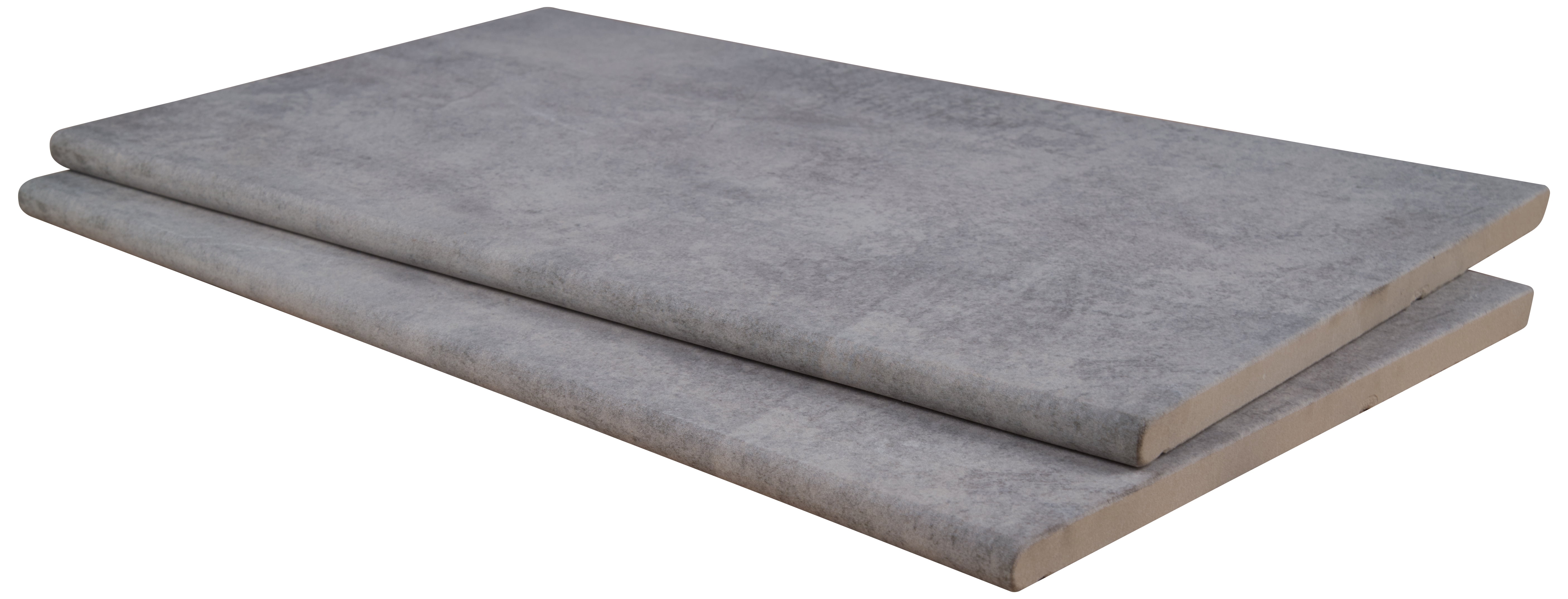 Beton Gray 13 in. x 24 in. Matte Porcelain Pool Coping (4.33 sq. ft. / case)