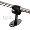 thumbnail image 3 of 2 Pcs Hand Rail Bracket Banister Brackets for Handrail Deck Railing Kit Base Black, 3 of 6