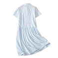 thumbnail image 5 of Blmnix Button Down Women's Dresses Polo A Line Dresses Petite Summer Dresses Dress Blue Collared Short Sleeve Mid-Length Adaptable Dresses for Women Casual XL, 5 of 9