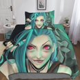 thumbnail image 1 of CAYBES League of Legends 3D Digital Print Quilt Cover Bedding Sets with Creative Jinx Duvet Cover Sets Soft Microfiber Quilt Cover with Zipper Closure Single, 1 of 5
