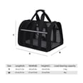 thumbnail image 3 of Pet Cat Carrier Bolso al aire libre Bolsa plegable para mascotas Bolsa de viaje para mascotas (Negro S), 3 of 3