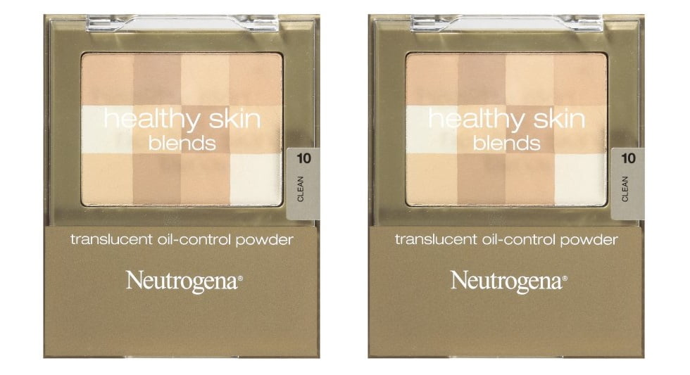 Neutrogena Healthy Skin Translucent Oil-Control Powder, Clean 10, 0.2 Oz (Pack of 2) + LA Cross Manicure 74858