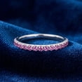 thumbnail image 5 of Pompeii 3/4Ct Pink Sapphire Stackable Ring Wedding Band 10k White Gold (,), 5 of 6