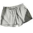 thumbnail image 2 of Simua Women Wide Leg Pants Drawstring Elastic Waist Women Shorts, 2 of 3
