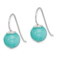 thumbnail image 2 of FB Jewels Sterling Silver Blue Quartz 10mm Shepherd Hook Earrings, 2 of 2