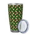 thumbnail image 2 of Daiia Gnomes In Caps Printed 20oz Insulated Coffee Cup with Straw Topper, Fully Spill Proof Travel Coffee Mug, Stainless Steel Tumbler for Work Home Outdoor Car-Without Straw, 2 of 8