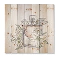 thumbnail image 3 of Designart 'Bouquet of Flowers and Perfume Bottle II' Traditional Print on Natural Pine Wood, 3 of 5