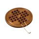 thumbnail image 3 of Juego de mesa solitario de madera, juguete de rompecabezas de solitario Peg, juego mental de ajedrez de mármol para adultos, 1 , niños, familia, 3 of 9