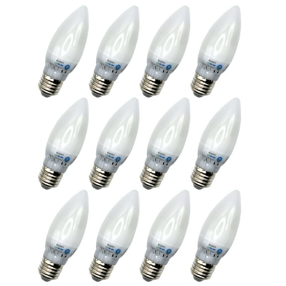 Viribright Candle 40-Watt Equivalent B11 E26 Frosted LED Light Bulb (24-Pack)