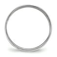 thumbnail image 7 of 14K White Gold 6mm Light Weight Milgrain Half Round Band Ring Size 10, 7 of 7