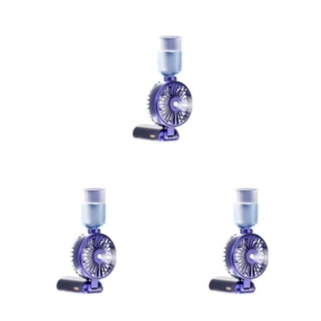 Kearding Reemplazo de ventilador portátil ABS Plegable Funcionamiento silencioso 5 Ventiladores de enfriamiento de engranajes Type1 NO1