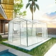 thumbnail image 2 of Meetleisure 8.5 ft x 11.2 ft x 7.4 ft Pop-up Outdoor PVC Greenhouse, White, 2 of 6