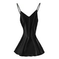 thumbnail image 3 of Midwennn Small Fresh Short Dress Home Casual Breathable Pajama Dress Silk Imitation Co Nightgowns Bedtime Shirts Women Womens Sleep Ware Short Sleeve Night Gown Women Xxx Womens Nightgown Button down, 3 of 3